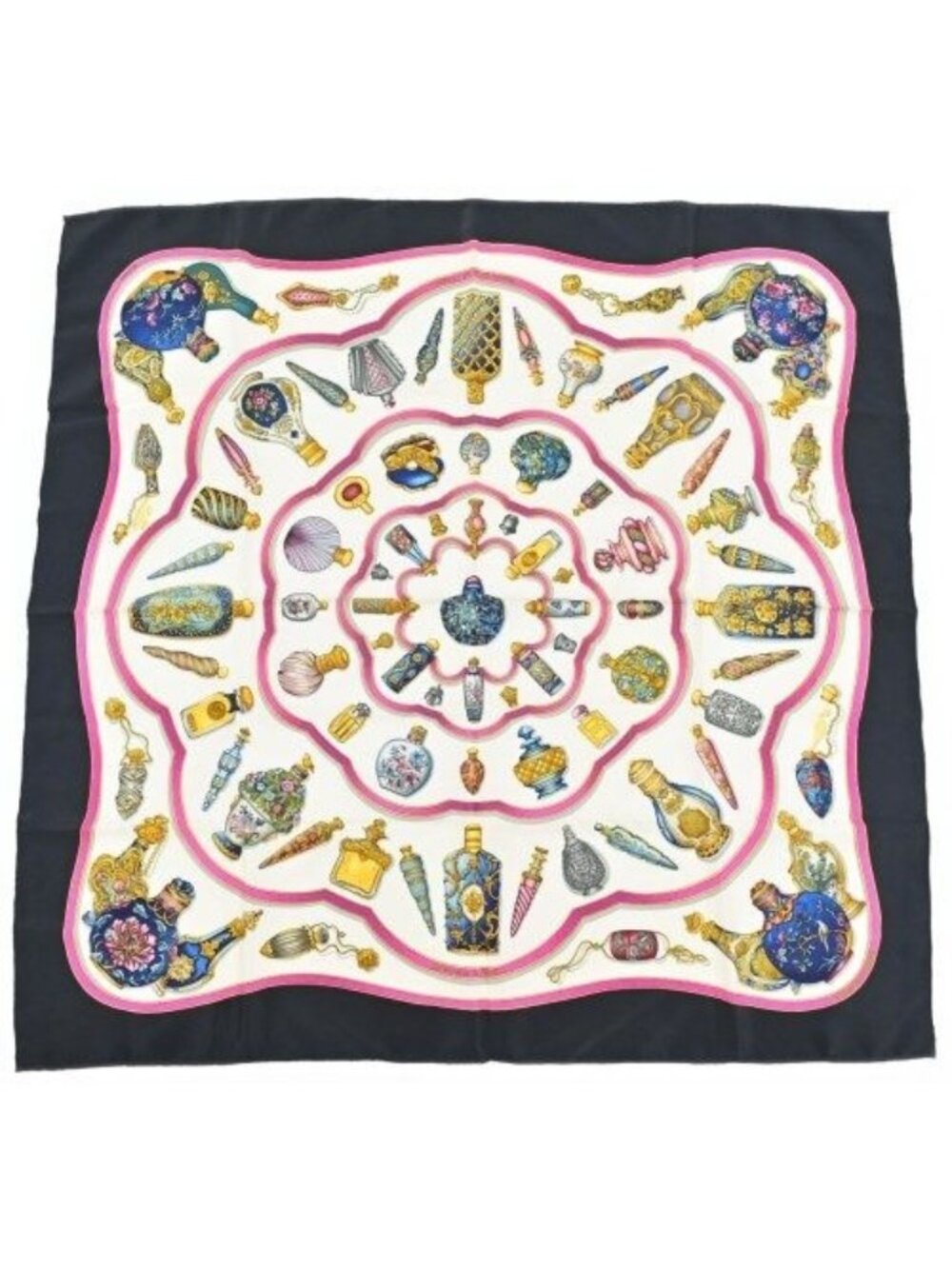 Hermes Bandana Scarf White
